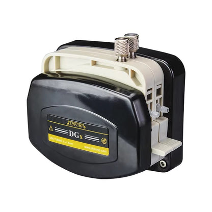 DGx Multi-Channel Peristaltic Pump Head Easy-Load Design - Black Housing with Adjustable Pressure Knobs
