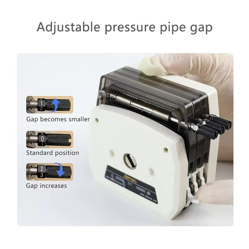 DT Peristaltic Pump Head Adjustable Compression Gap – Tube Wear Compensation for Stable Fluid Transfer
