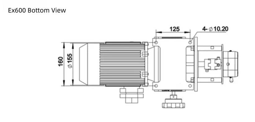 EX600-YZ35 Explosion-Proof Peristaltic Pump, High Volume 13000mL/min, Industrial