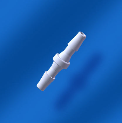 Food grade PP equal barb hose fitting translucent plastic tube connector
