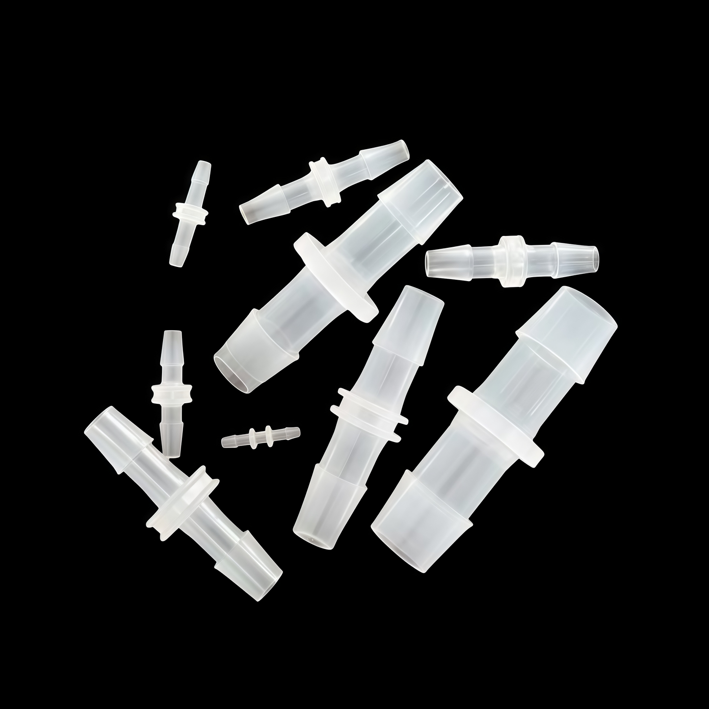 Equal Barb Hose Fittings – Food Grade Plastic Tube Connectors (PP)