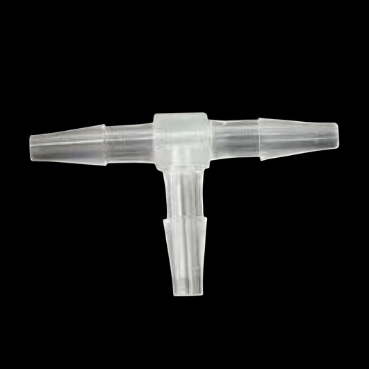 Equal Diameter T-Type Barbed Tee Connector - Plastic Barbed Fitting for Fluid Tubing
