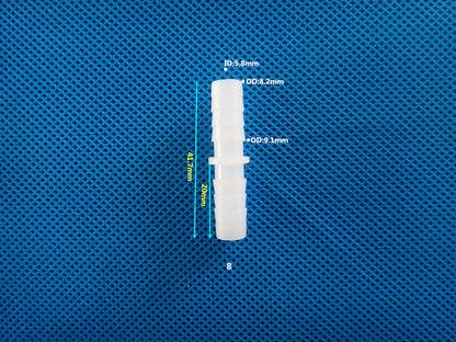 Equal barb union fitting food grade PP plastic tube connector leak-proof seal
