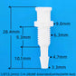 Medical PP Barb Luer Lock Fitting 1/4-28 UNF Female Thread Bulkhead Panel Mount