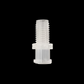Female Luer Lock to 1/4-28 UNF Male Threaded Connector | Plastic Tube Fitting