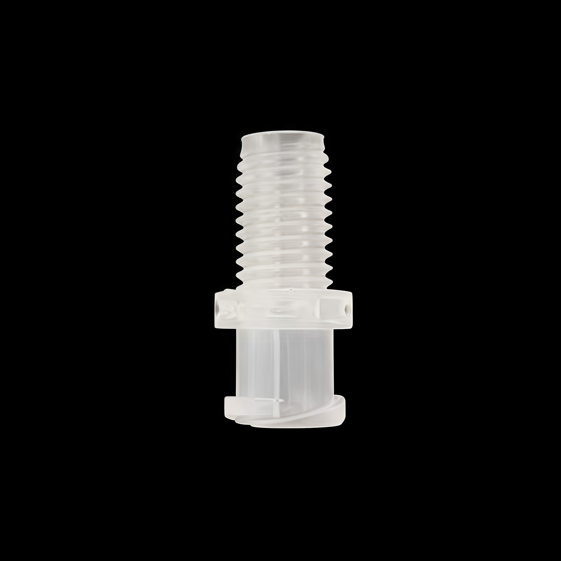 Extended 1/4-28 UNF Male Threaded to Female Luer Lock Fitting - Plastic Tube Connector
