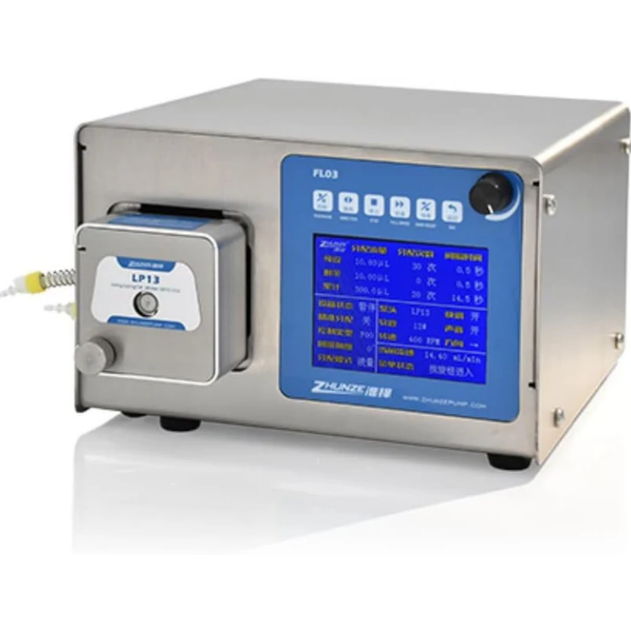 FL03 LP13 Microliter Metering Peristaltic Pump - Precision Laboratory Fluid Dispensing Equipment
