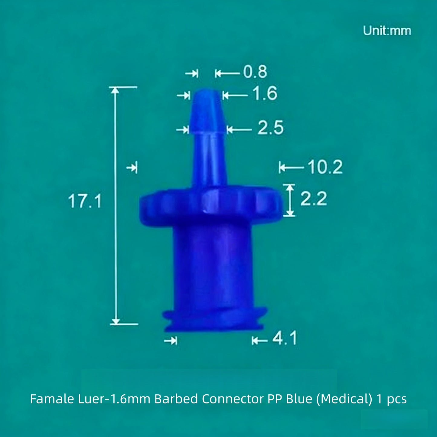 Luer Fittings Barb Luer Lock Adapters Plastic, PP, Medical Luer Fittings Tube Connection