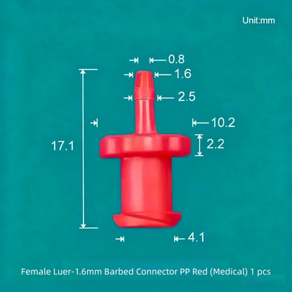 Luer Fittings Barb Luer Lock Adapters Plastic, PP, Medical Luer Fittings Tube Connection