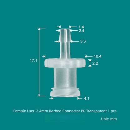 Luer Fittings Barb Luer Lock Adapters Plastic, PP, Medical Luer Fittings Tube Connection