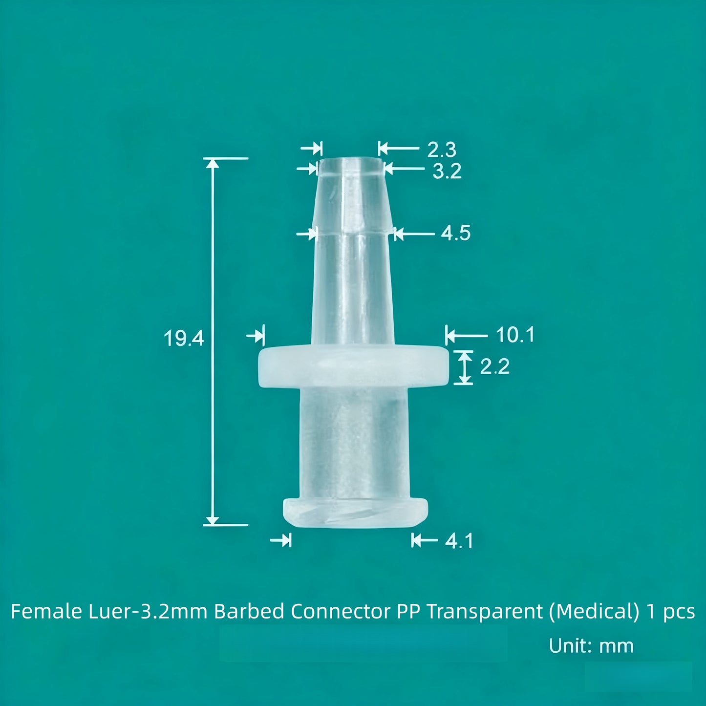 Luer Fittings Barb Luer Lock Adapters Plastic, PP, Medical Luer Fittings Tube Connection