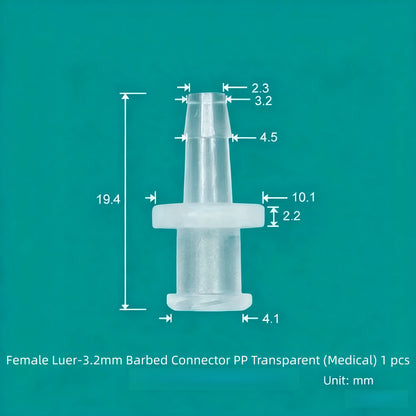 Luer Fittings Barb Luer Lock Adapters Plastic, PP, Medical Luer Fittings Tube Connection