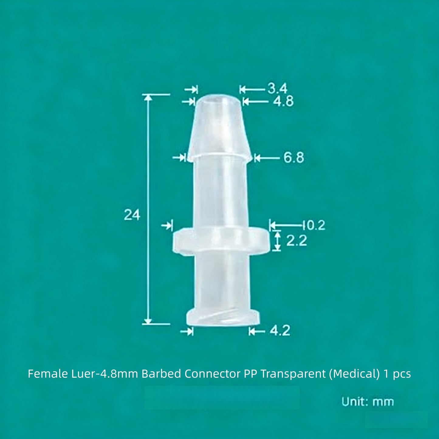 Luer Fittings Barb Luer Lock Adapters Plastic, PP, Medical Luer Fittings Tube Connection
