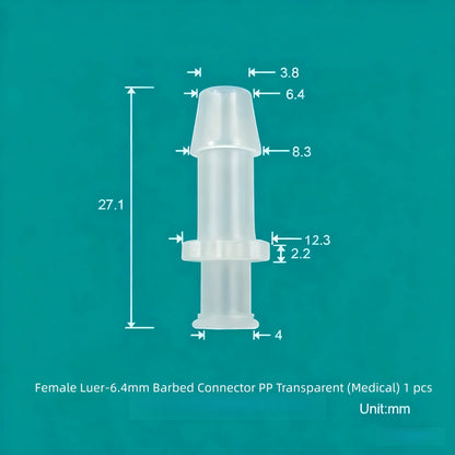Luer Fittings Barb Luer Lock Adapters Plastic, PP, Medical Luer Fittings Tube Connection
