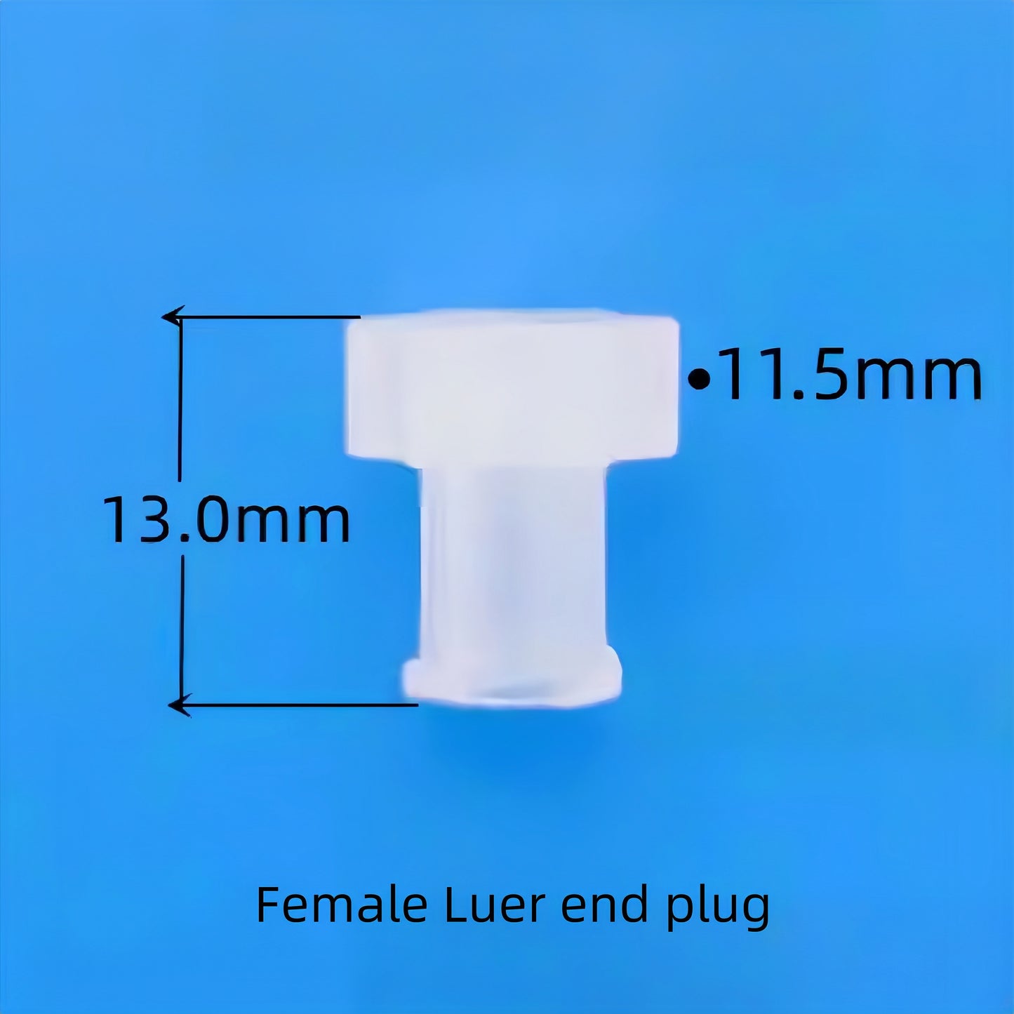 Luer Threaded Plug - Food-Grade PP Female Luer Lock Stopper & Luer End Plug Leak-Proof