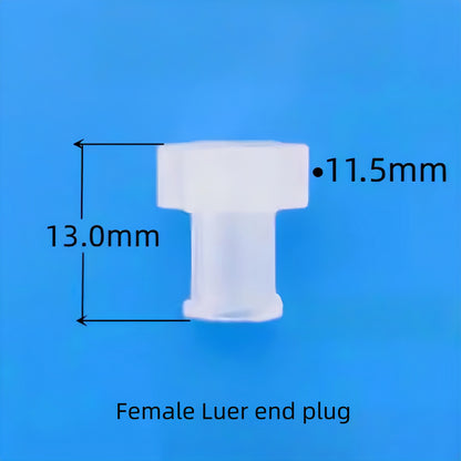 Luer Threaded Plug - Food-Grade PP Female Luer Lock Stopper & Luer End Plug Leak-Proof