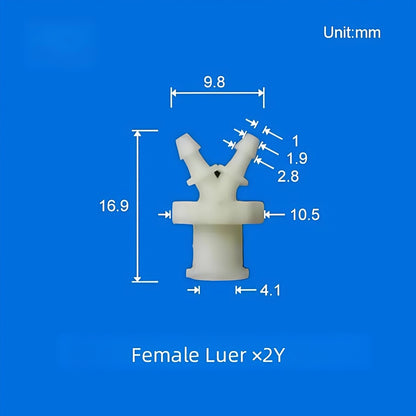 Female × Female Luer Lock Fittings,Male × Male Luer Lock Tube Connector ,PP