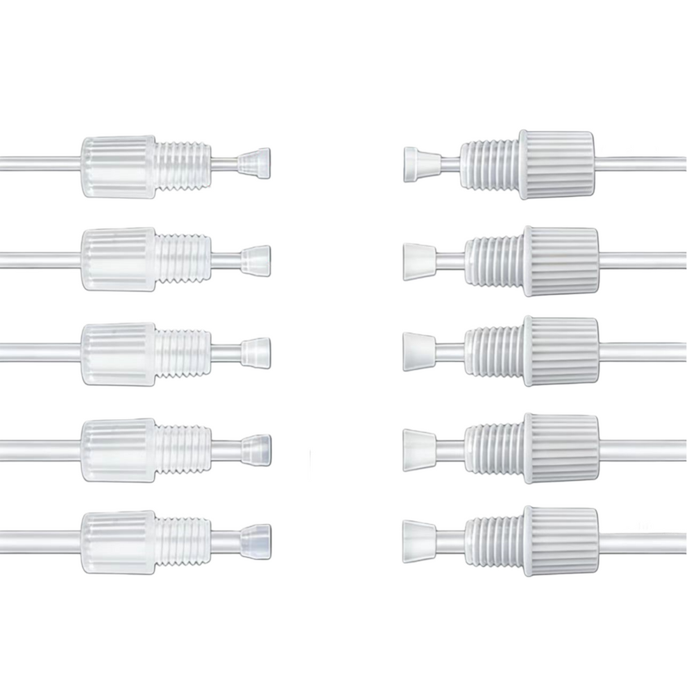 Flangeless Fittings Nut + Ferrule Set for HPLC Chromatography Leak ...