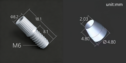 Flangeless Fittings Two-Piece Set (Nut + Ferrule) for HPLC & Chromatography – Leak-Proof Lab Connectors