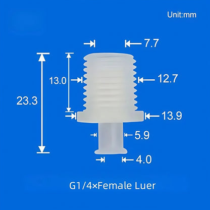 Female × Female Luer Lock Fittings,Male × Male Luer Lock Tube Connector ,PP