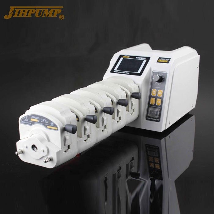 WT-600CA Accurate High Volume Peristaltic Pump Multistage Multi Channel Heads 2 4 8  Water Liquid Dispensing