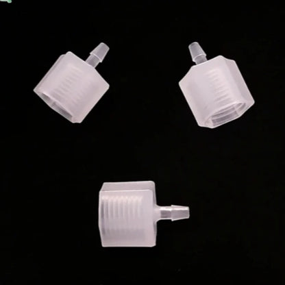 Conector de rosca hembra de plástico PP de alta calidad, 1/4 NPT x 1/8-3/8, accesorios de tubo dentado, cantidad mínima de pedido: 30 piezas