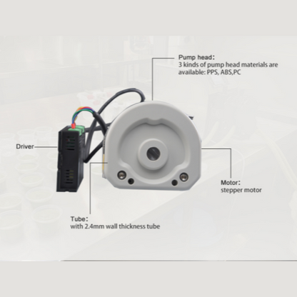 KZ25 4L 6L /min ,Peristaltic Pump, Tubing Wall 2.4mm, with Stepper motor, driver
