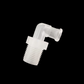 Female Luer→Male 1/8G Thread Connector-Straight and Elbow (L-type)— Food-Grade PP Luer Lock Adapter