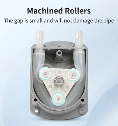 Machined rollers of ForeShine gear motor with precision-engineered surface for smooth fluid control
