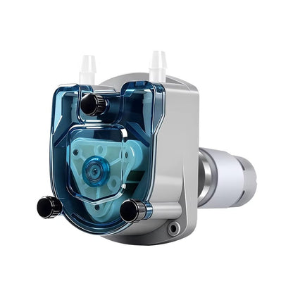 Industrial precision gear motor with machined rollers and card slot structure, OEM custom design, black metal housing
