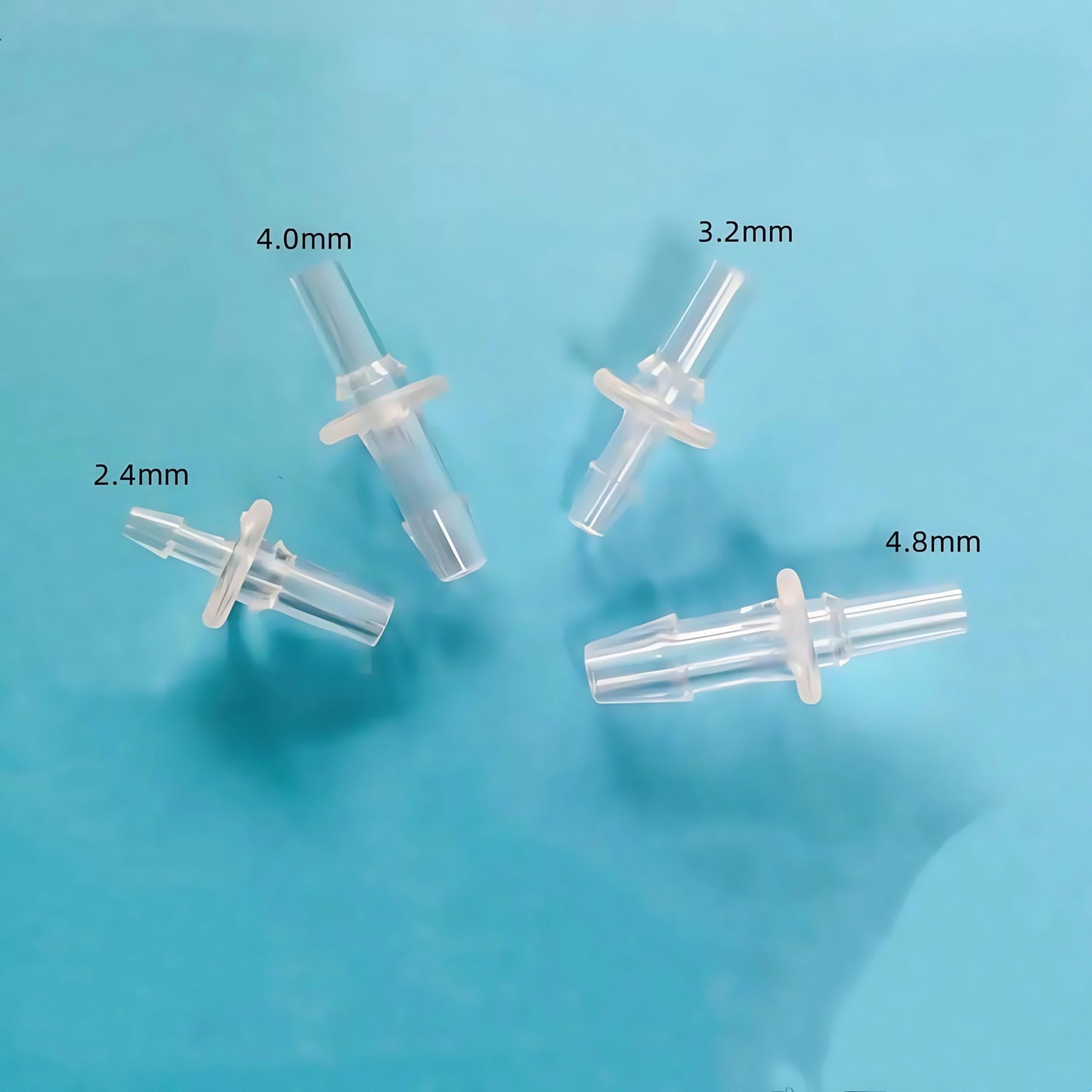 Male Luer Slip to Barb Connector, Polycarbonate, for Lab, Food & Aquarium