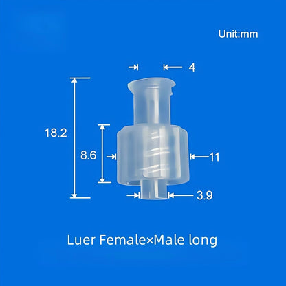 Female × Female Luer Lock Fittings,Male × Male Luer Lock Tube Connector ,PP
