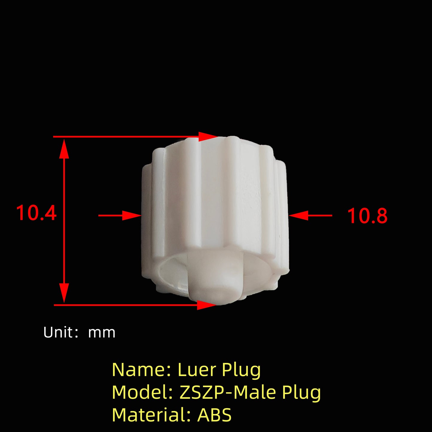 Luer Lock Plug ZSZP Stopper Cap PP Polypropylene Chemical Resistant Sealing for Pharmaceutical Use
