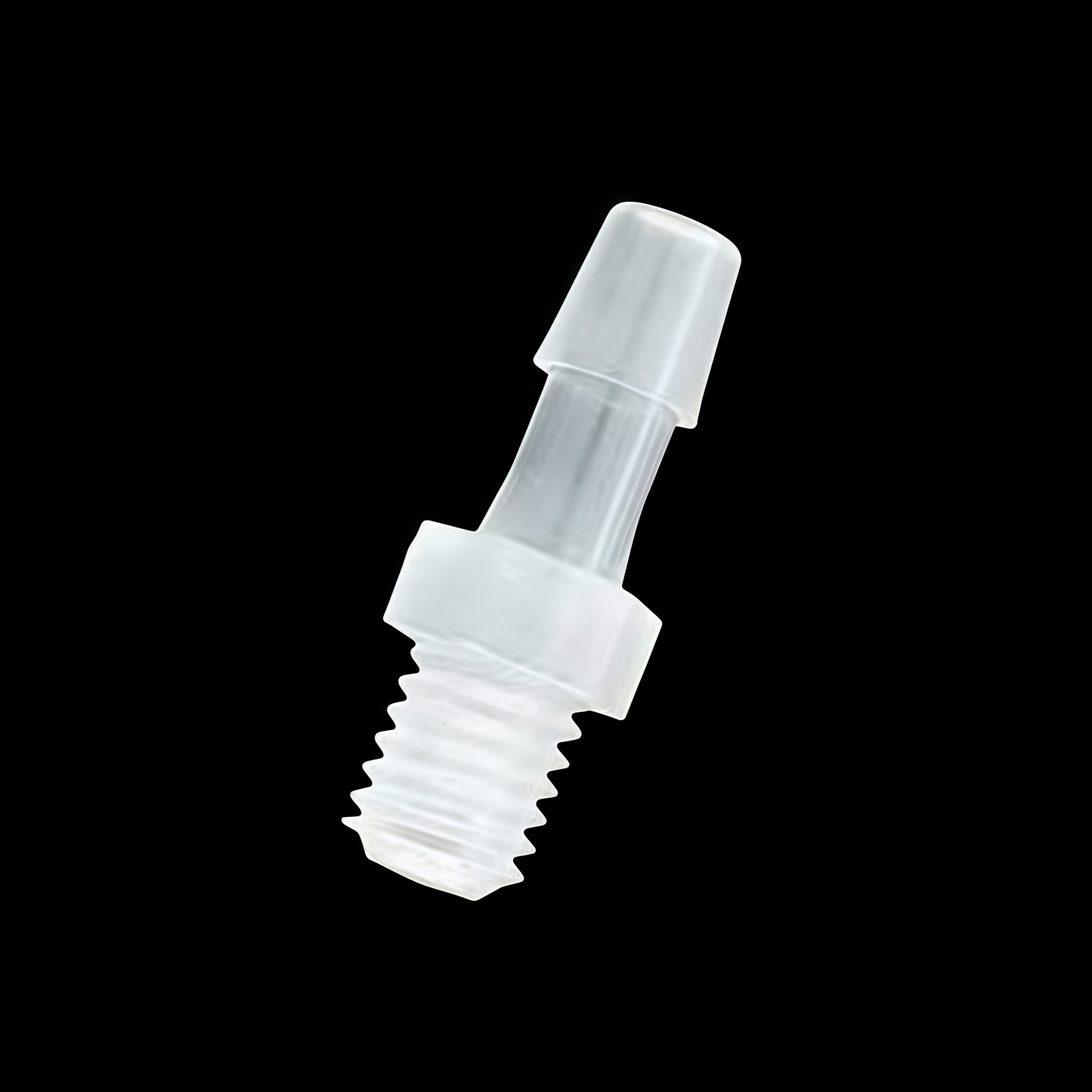 M5 Male Threaded Straight Hose Barb Connector - Food Grade PP Plastic Barbed Fitting
