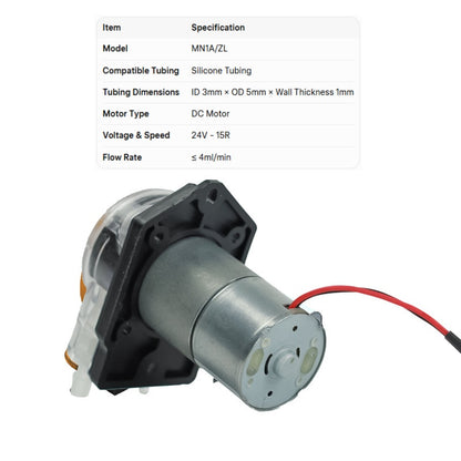 MN1A Compact Peristaltic Pump | Low-Pulse Precision Fluid Transfer, Flow Rate ≤135ml/min