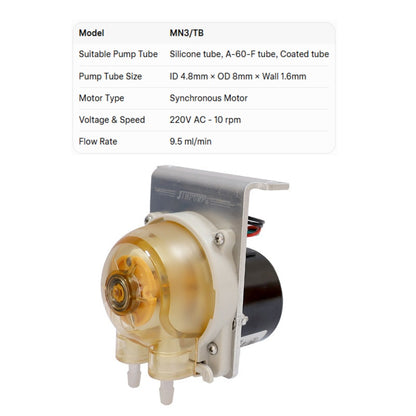 MN3 Peristaltic Pump | High-Precision Dosing | 0–545ml/min | For Lab & Analytical Instruments