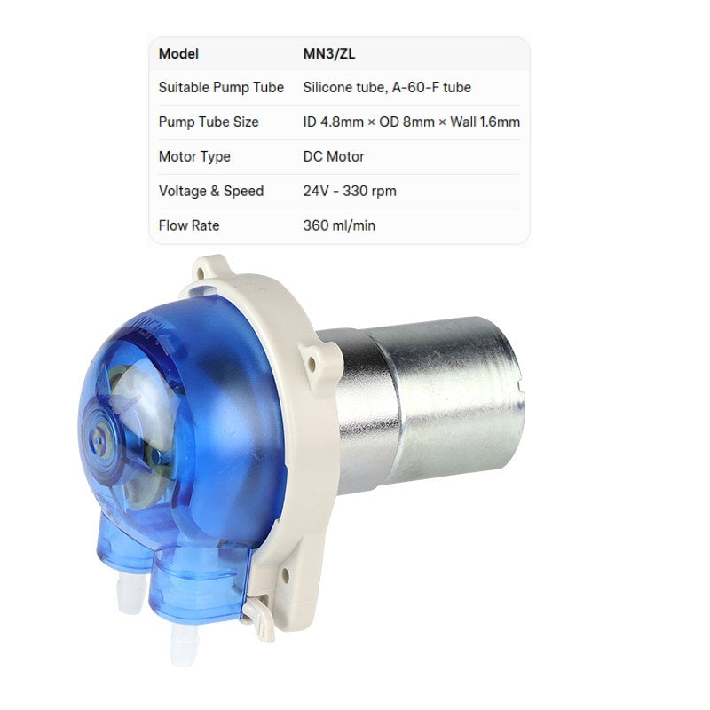 MN3 Peristaltic Pump | High-Precision Dosing | 0–545ml/min | For Lab & Analytical Instruments