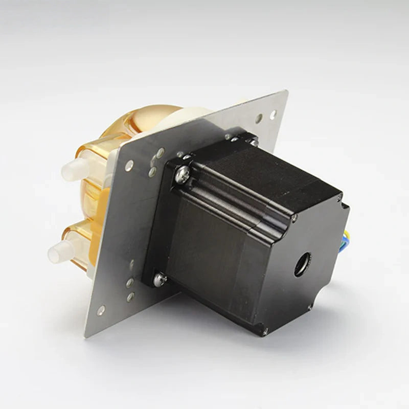 MN4 Peristaltic Pump with Stepper Motor and Mounting Plate for Precision Flow Control 12V 24V
