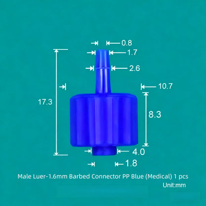 Luer Fittings Barb Luer Lock Adapters Plastic, PP, Medical Luer Fittings Tube Connection
