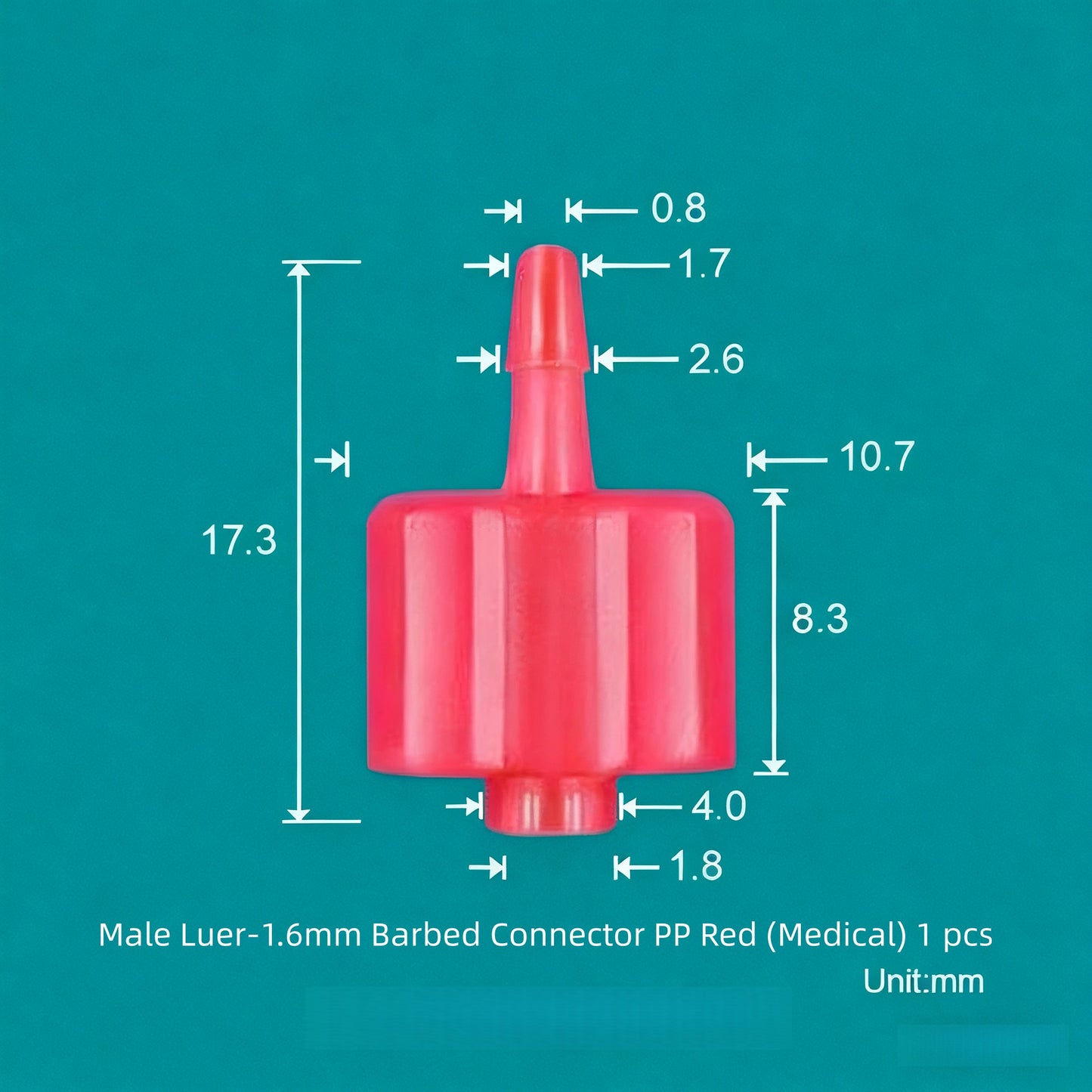 Luer Fittings Barb Luer Lock Adapters Plastic, PP, Medical Luer Fittings Tube Connection