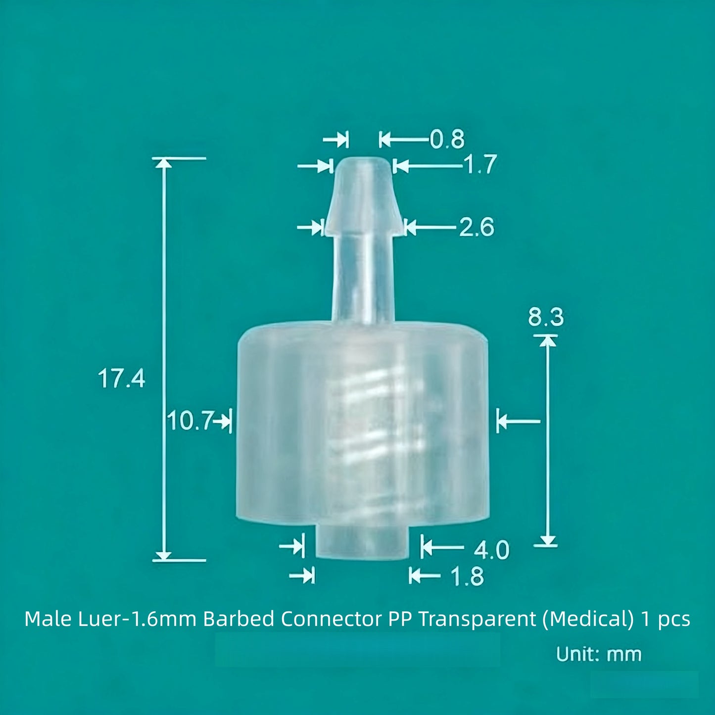 Luer Fittings Barb Luer Lock Adapters Plastic, PP, Medical Luer Fittings Tube Connection