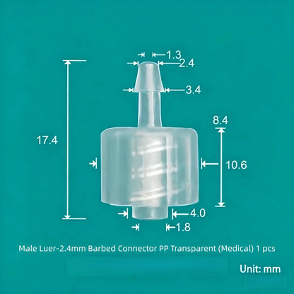 Luer Fittings Barb Luer Lock Adapters Plastic, PP, Medical Luer Fittings Tube Connection