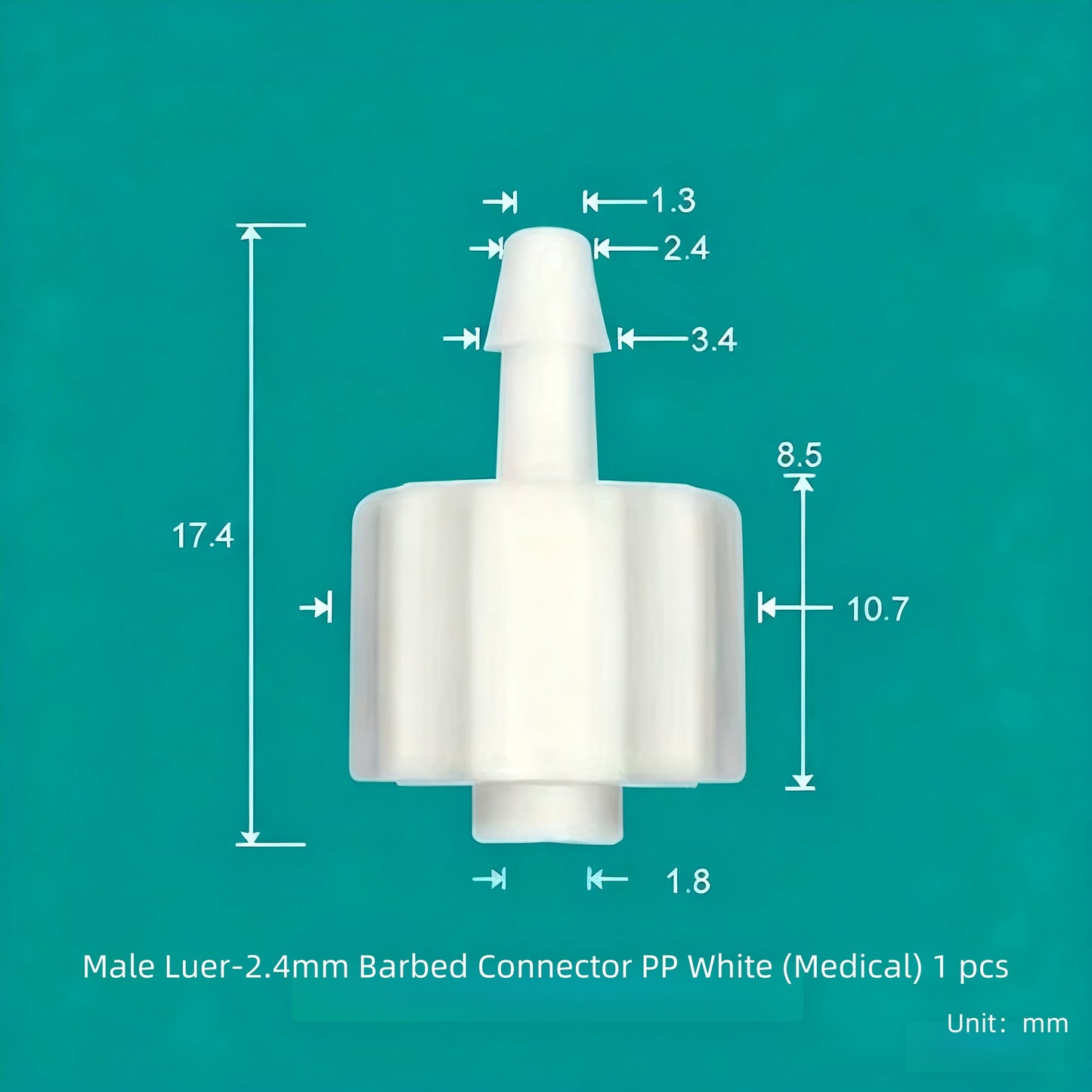 Luer Fittings Barb Luer Lock Adapters Plastic, PP, Medical Luer Fittings Tube Connection