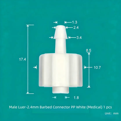 Luer Fittings Barb Luer Lock Adapters Plastic, PP, Medical Luer Fittings Tube Connection