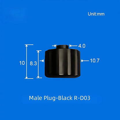 Male and Female Luer Plug Caps Luer Lock Stops Dust-proof