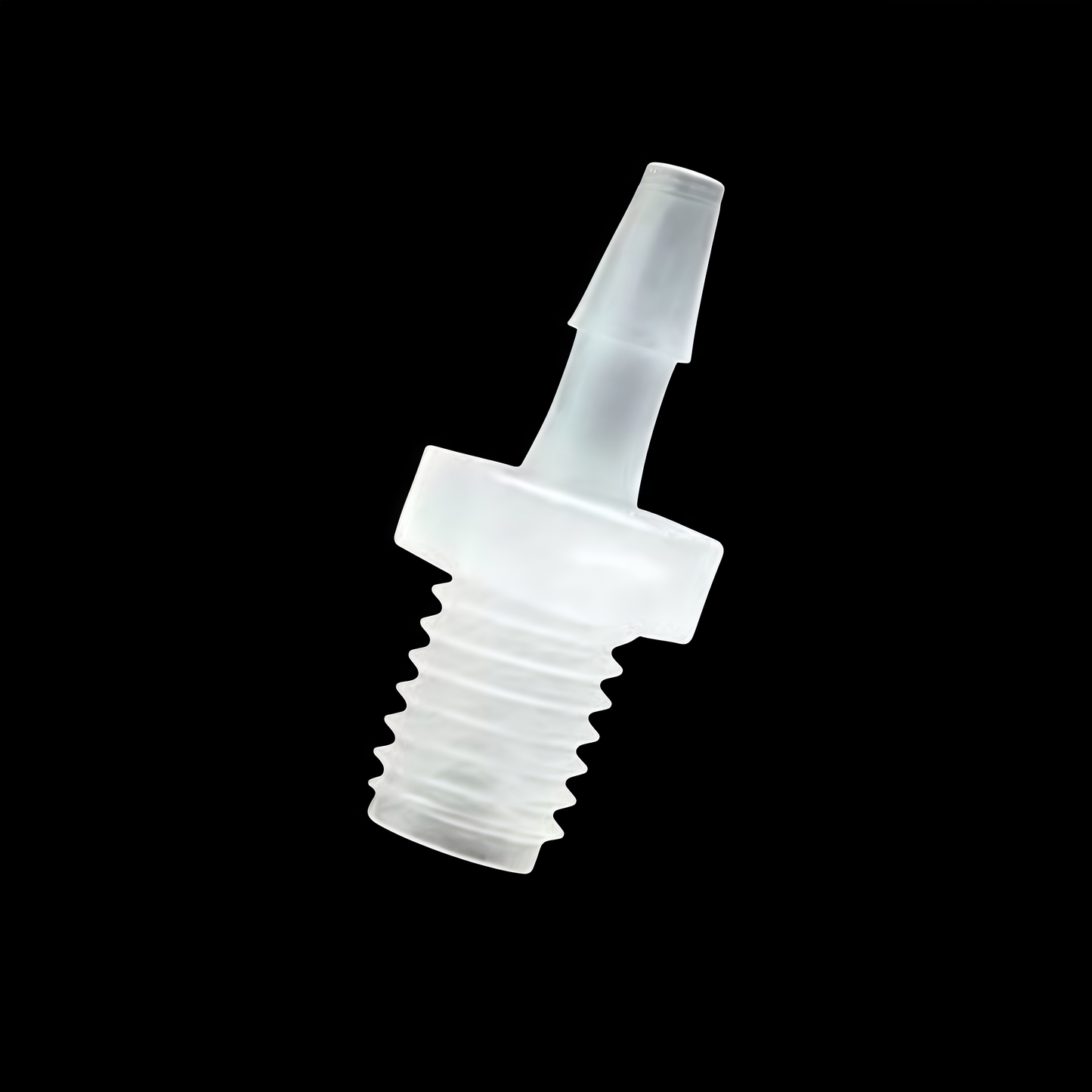 M6 Male Threaded Straight Hose Barb Connector - Stainless Steel Fluid Fitting

