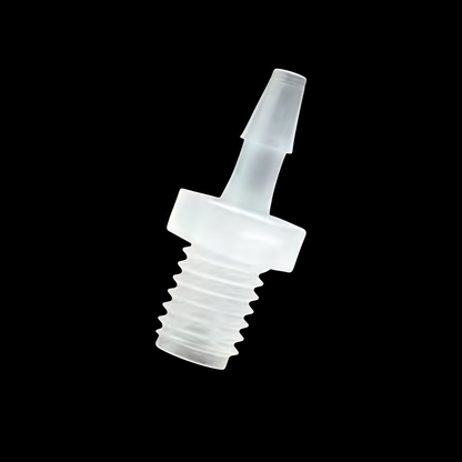 M6 Male Threaded Straight Hose Barb Connector - Stainless Steel Fluid Fitting
