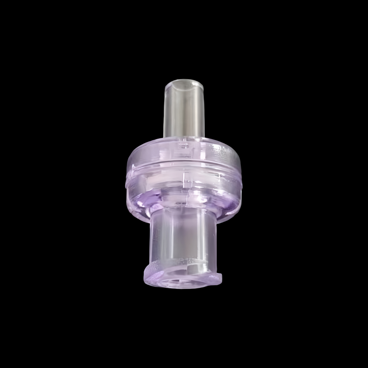 Straight Port Female Luer One-Way Check Valve for Medical Fluid Systems – Medical-Grade PC, Leak-Proof