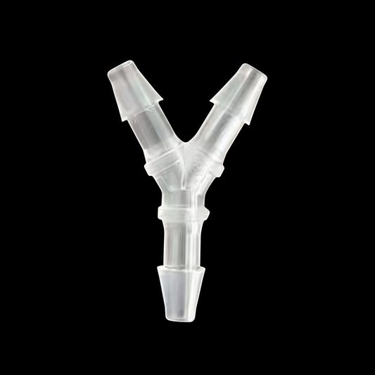 Plastic Y Barbed Fittings Three Way Tube Connectors - Miniature Hose Barb Tee Fitting
