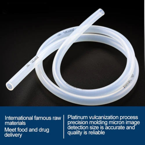 10m/pk JIHPUMP Platinum-cured Silicone Pump Tubing for Peristaltic Pump Hose